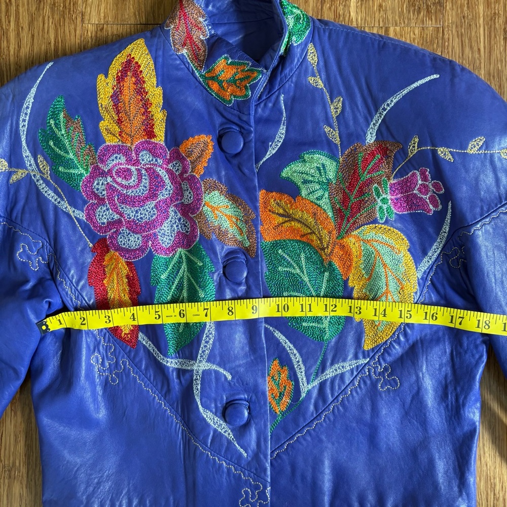 Danier Embroidered Leather Jacket - Picture 6 of 8